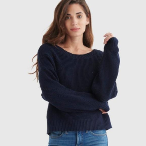 On Trend Lucky Brand Reversible Sweater Sz XS - Picture 14 of 15